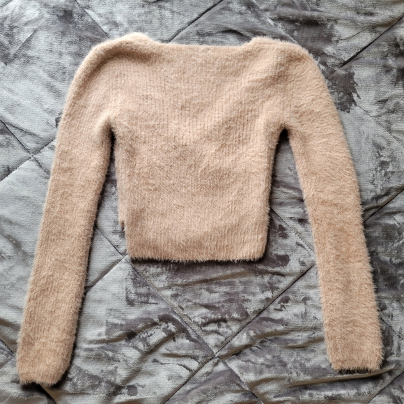 Dynamite Fuzzy Crossover Sweater - Picture 3 of 4